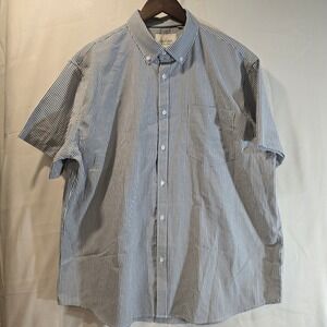 OXFORD Mens Luxury Collection Short Sleeve Button Down Shirt Size 2XL
